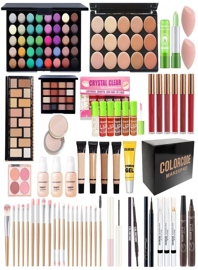 COLORcode Makeup Set for Teens, All in One Makeup Kit for Women Full Kit with Eyeshadow Palettes Face Concealer Foundation Lip Stain Blush Eyebrow Pen Makeup Brushes, Beginner Friendly Make Up Sets (CK02) - Image 1